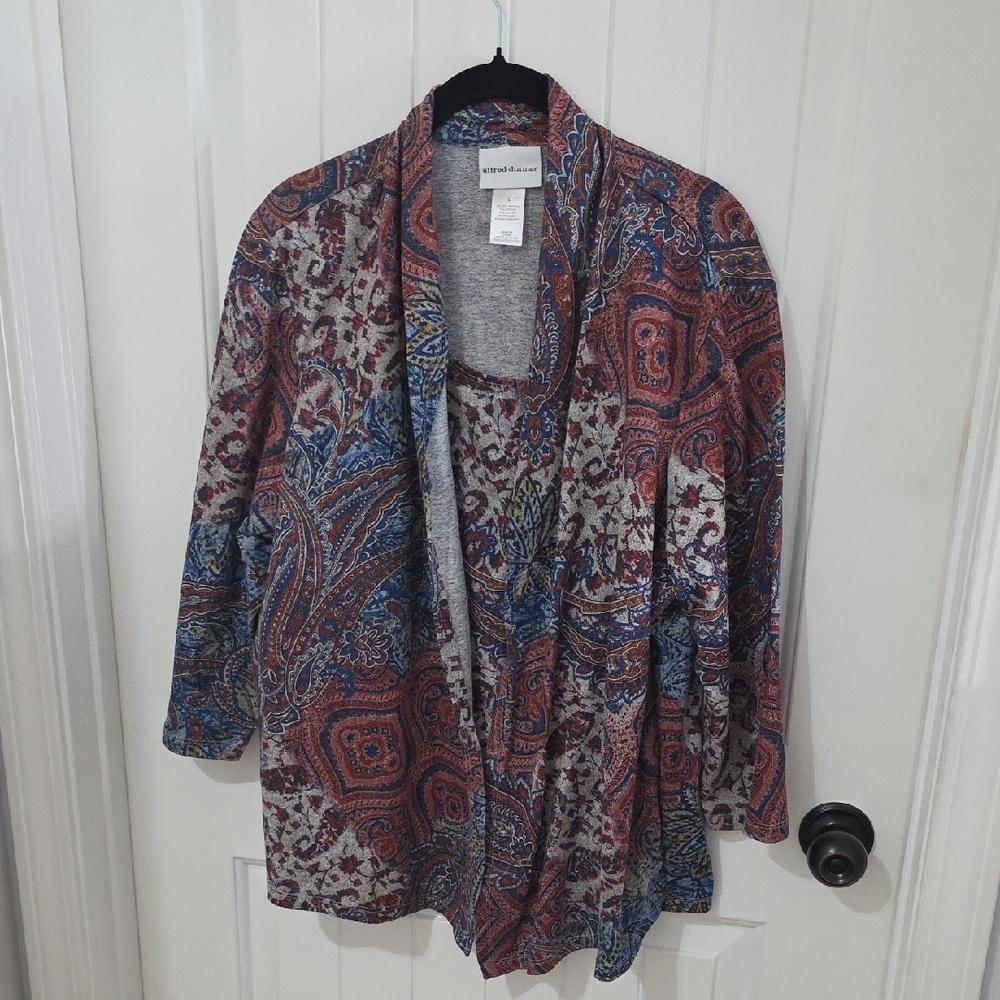 Alfred Dunner Multicolor Paisley Blouses